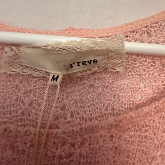 A’reve For Anthrapology Medium Women’s Long Sleeve Knit Top With Ruffles - Picture 5 of 5